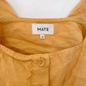 Mate the Label Linen Cropped Tank